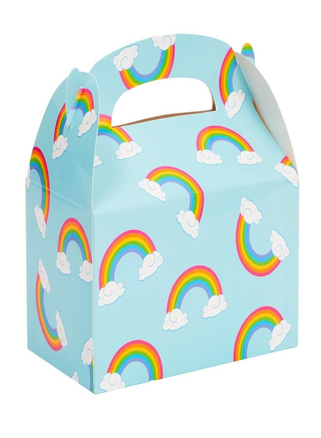 BLUE PANDA Rainbow Gable Party Favor Box Set - Easy Pop-Up Gable Box with Built-In Handle - Party Favor Bags & Gift Bags - Candy & Rainbow Popcorn Holders - 24-Pack, 6.2 x 3.6 x 3.4 in - Image 3